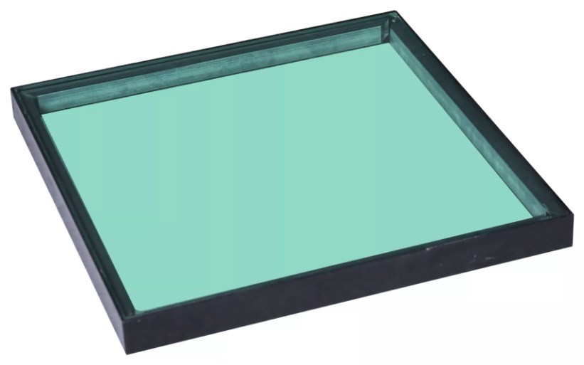Panel de vidrio registrable para suelo tecnico elevado
